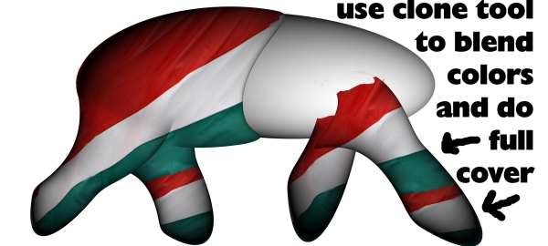 Creation of Hungarian Flagasaurus: Step 6